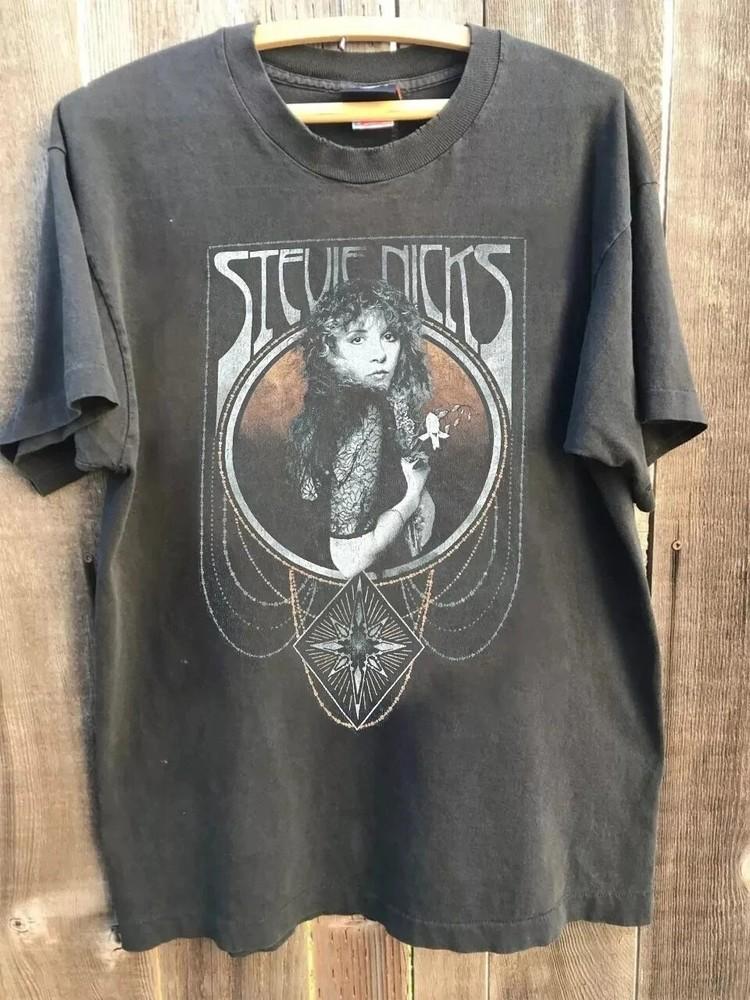 Stevie Nicks Fleetwood Mac New Design Charcoal Short Sleeve Unisex T shirt Unisex T-Shirt