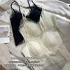 Pure lace beauty back, sling vest, underwear, thin style, with its own chest pad, integrated inside, can be worn outside, sexy base
