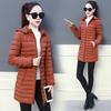 Зимние женские модные повседневные длинные однотонные пальто, утепленные теплые хлопковые куртки