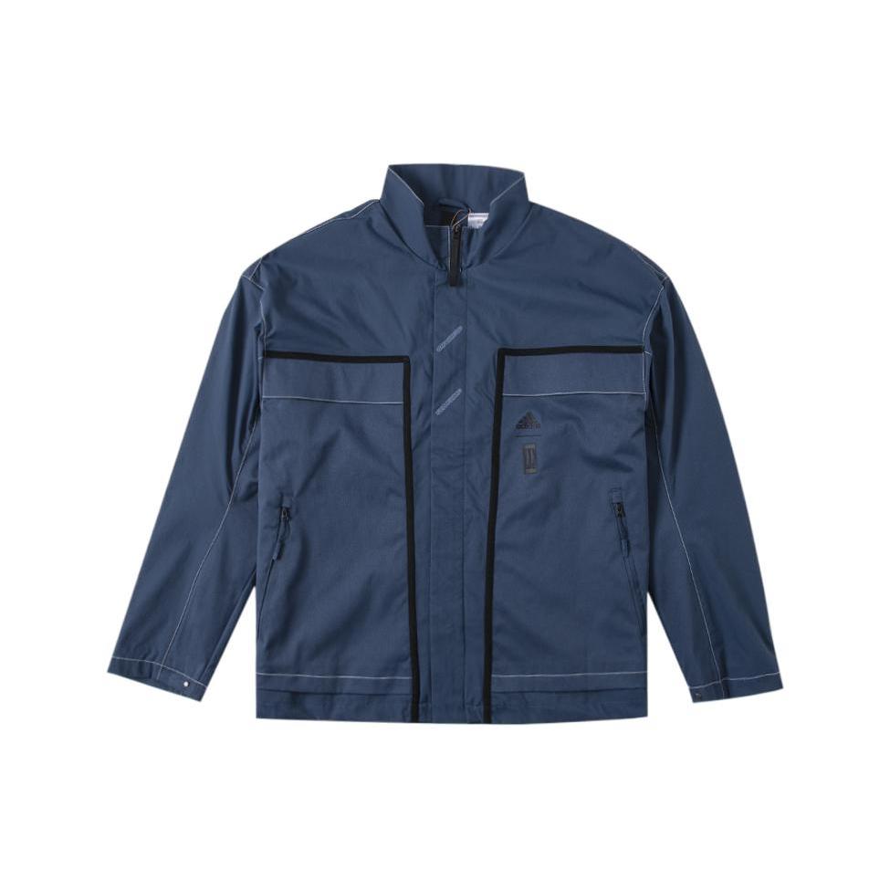 Adidas Jackets Men's Blue Stand Collar Moderate Other HM7471