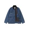 Carhartt WIP FW23 Denim Jackets Men's Stonewashed Blue Lapel Moderate Straight Fit I032703-B89-06