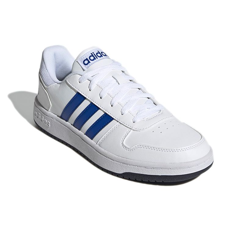 Adidas Hoops 2.0 White Royal Blue Unisex Sneakers Cloud-White Legend-Ink GZ7967