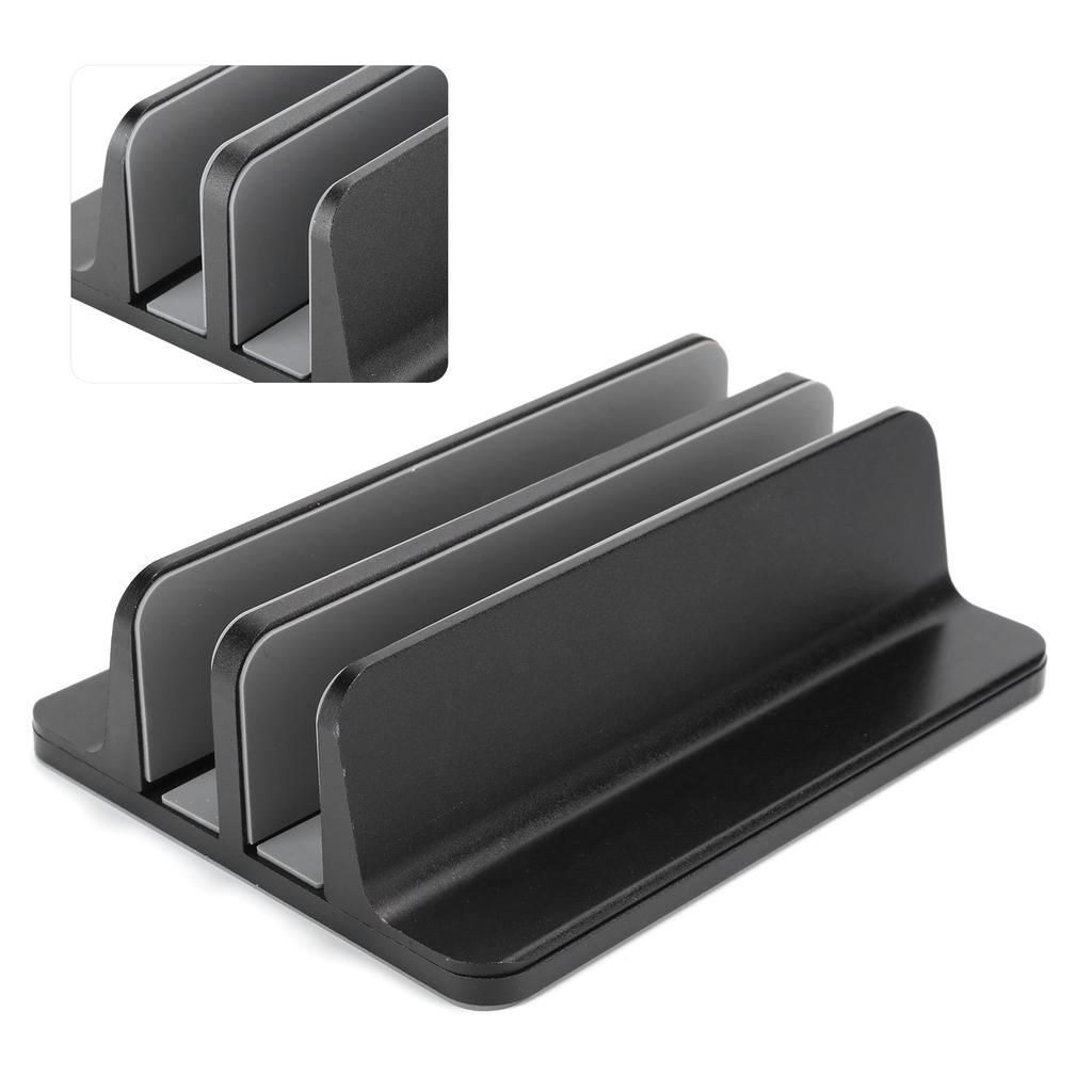 Регулируемая вертикальная подставка для ноутбука, книжная полка, 2 слота, кронштейн, настольный держатель для ноутбука, книги