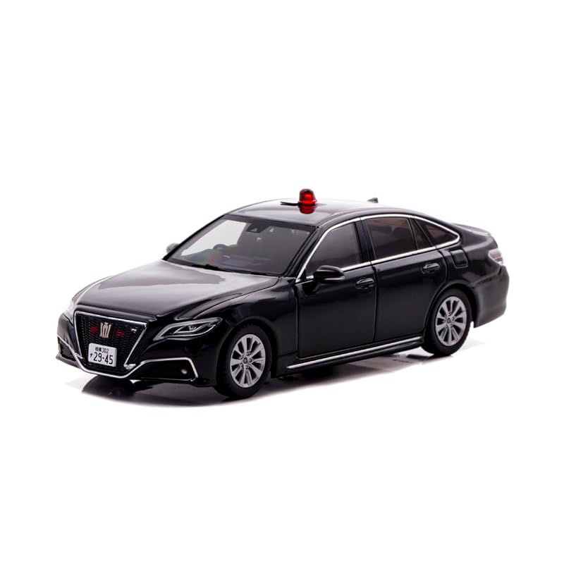RAI'S 1/43 Toyota Crown (АРС220) 2022 Мобильный дорожный отряд Дорожного департамента полиции префектуры Канагава (Скрытый Черный) Готовая миниатюра