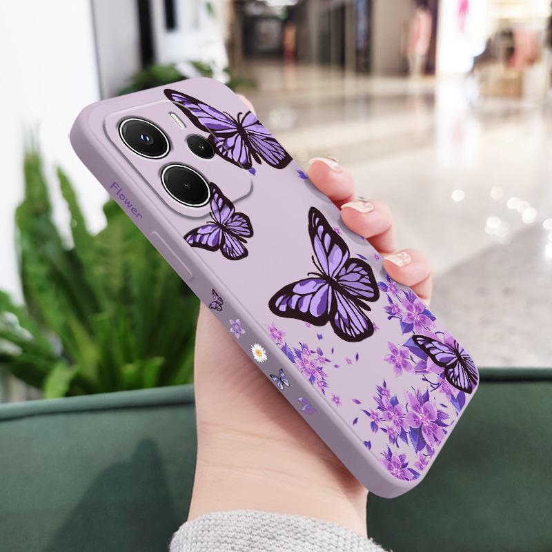 Сказочный чехол-бабочка для телефона Xiaomi Redmi Note 14 13 12 12S 11 11S 10 10S Pro Plus 15 15C 14C 4G 5G Силиконовый чехол