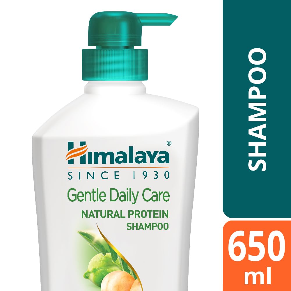 Himalaya Мягкий натуральный протеиновый шампунь 650 мл, Мягко очищает и укрепляет, С нутом, лакрицей и амлой, Для женщин и мужчин