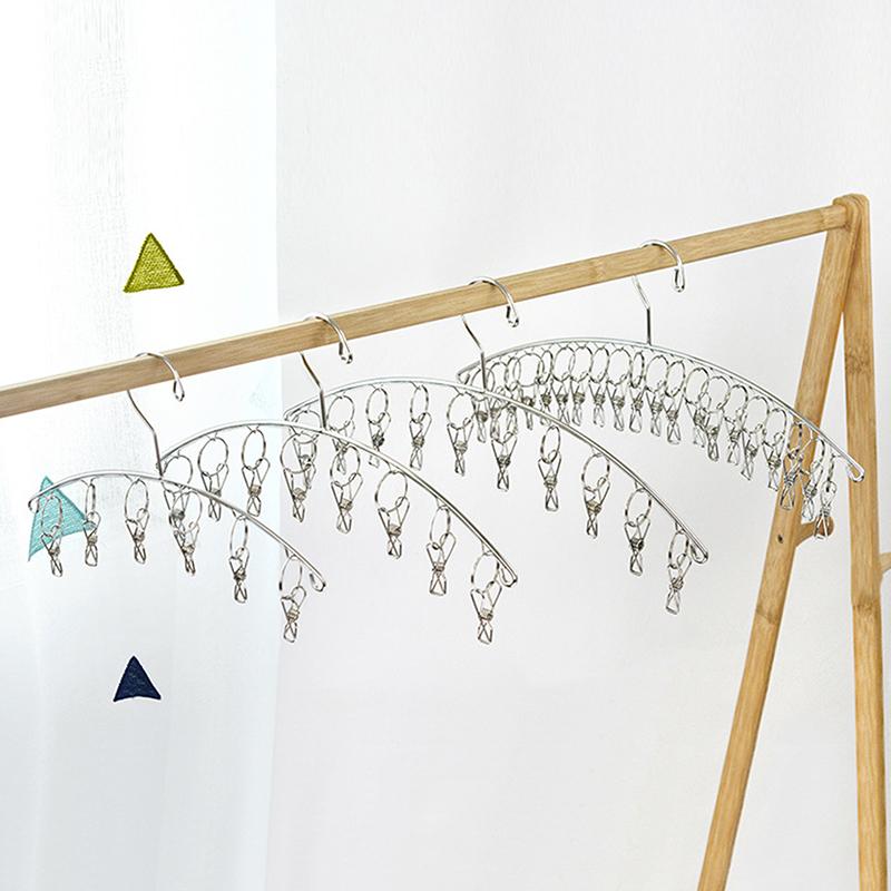 6-20 колышек, вешалка для сушки одежды из нержавеющей стали, ветрозащитная вешалка для одежды, зажимы для носков, вешалка для белья, вешалка для белья, держатель для носков