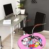 1pc BT21 Characters Heart Shape Round carpet, Made of Polyester,Perfect for Decorating Office Chairs, Living Rooms,fplt029