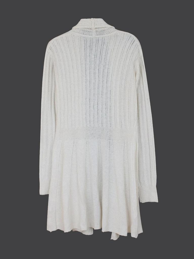 Европейский и американский вязаный кардиган с длинными рукавами и средней длиной для весны, осени и зимы