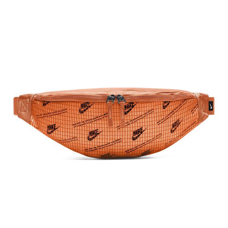 Nike Спортивная поясная сумка на молнии с логотипом Heritage, унисекс, оранжевая CK7446-884