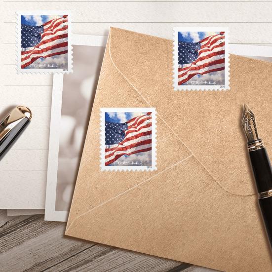 40 шт. штамп-наклейка с рисунком американского флага, прозрачная печать, водостойкая, устойчивая к выцветанию, бесследная печать