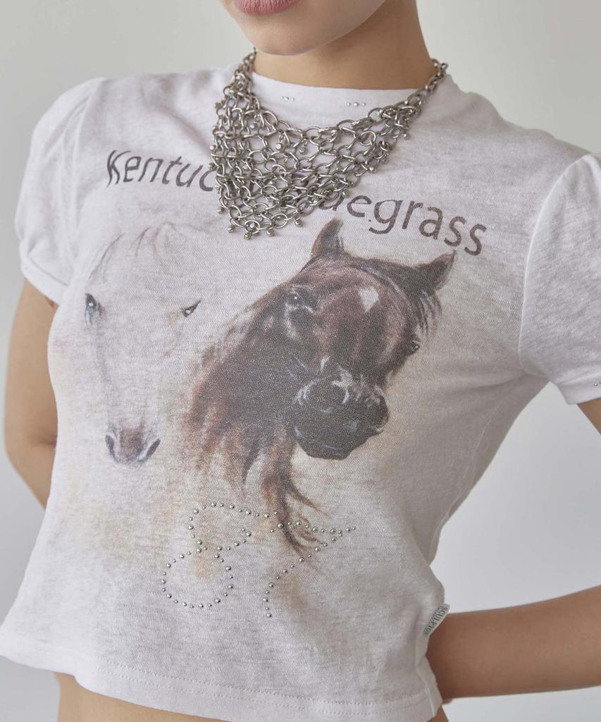 SCULPTOR Детская футболка Kentucky Stud Кремовая