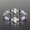 Buddhist Altar Shop Takita Shoten Special Bracelet Prayer Beads Four Gods Bracelet Shiun Stone 8mm Amethyst 6mm Genuine Crystal Star Shape Inner