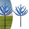 Цветок Ветер Spinner Украшение кола Непогода Открытый Сад Двор Крыльцо Газон Роторный Металлический Spinner Земля Шип Орнамент Рождественский Подарок
