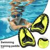 1 пара плавательных лопаток для рук с регулируемыми силиконовыми отверстиями для ремешков Профессиональные детские взрослые