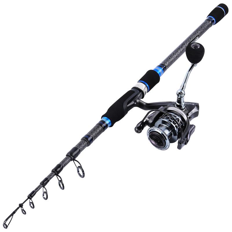 Телескопическая приманка, удочка из углеродного волокна, 2,4-3,0 м, удочка, спиннинговая рыболовная катушка и бесплатная катушка