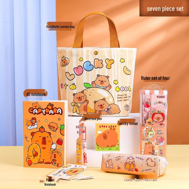 Канцелярские товары капибары, подарки на день рождения: Набор призов для студентов и подарки для детского сада