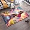 Peaceful Serenity with Sacred Imagery Non-slip rug suitable for living room and bedroom sofas.