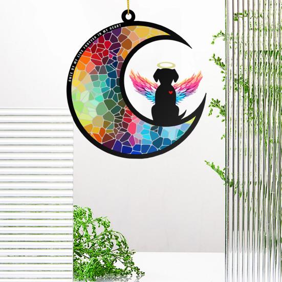 Мемориал для домашних животных «Ловец солнца», персонализированный мемориальный кулон для домашних животных, украшение для акрилового окна, подвесной «Ловец солнца»