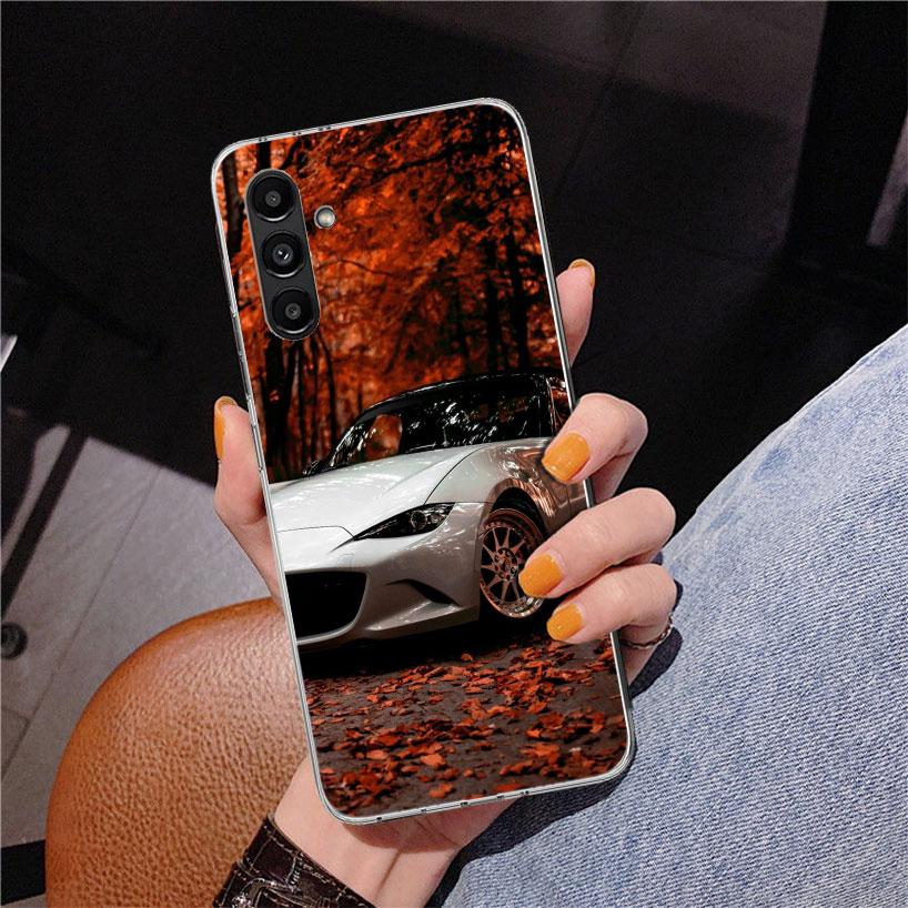 JDM Машина MX5 Милый Чехол для Телефона Для Samsung Galaxy A17 A16 A15 A14 A13 A57 A56 A55 A54 A53 A37 A36 A35 A34 A33 A26 A25 A24 A23 Galax