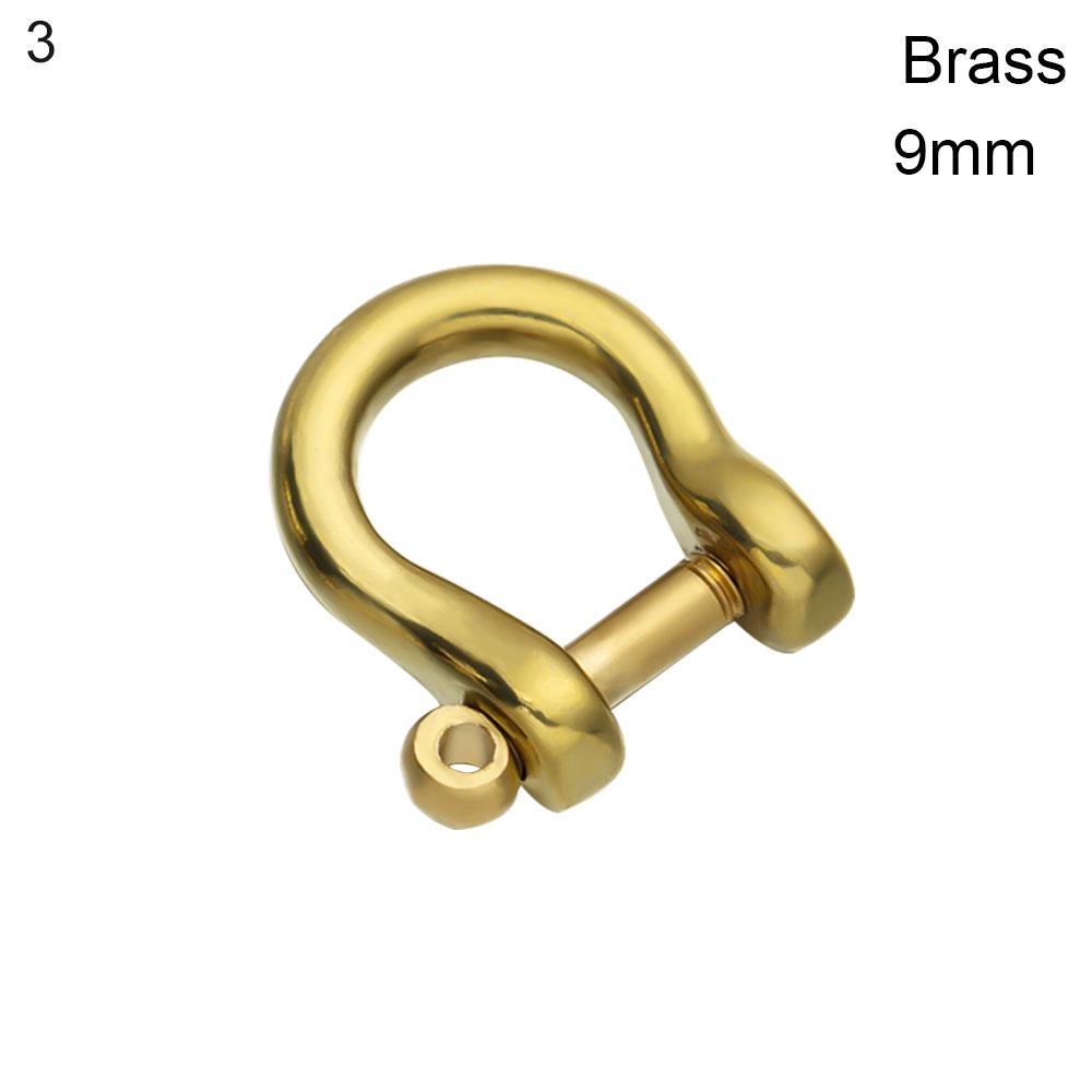 Пряжки из нержавеющей стали, скобы, брелок, твердый латунный карабин, брелок, крючок, кольцо для ключей, скобы в форме буквы D
