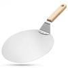 10 Inch Stainless Steel Wooden Handle Pizza Shovel,large Shovel Surface,can Be Hung,transferred Cake,pancake Transfer Tray Tool