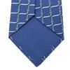 Used HERMES tie Belt Pattern silk Blue Gentleman