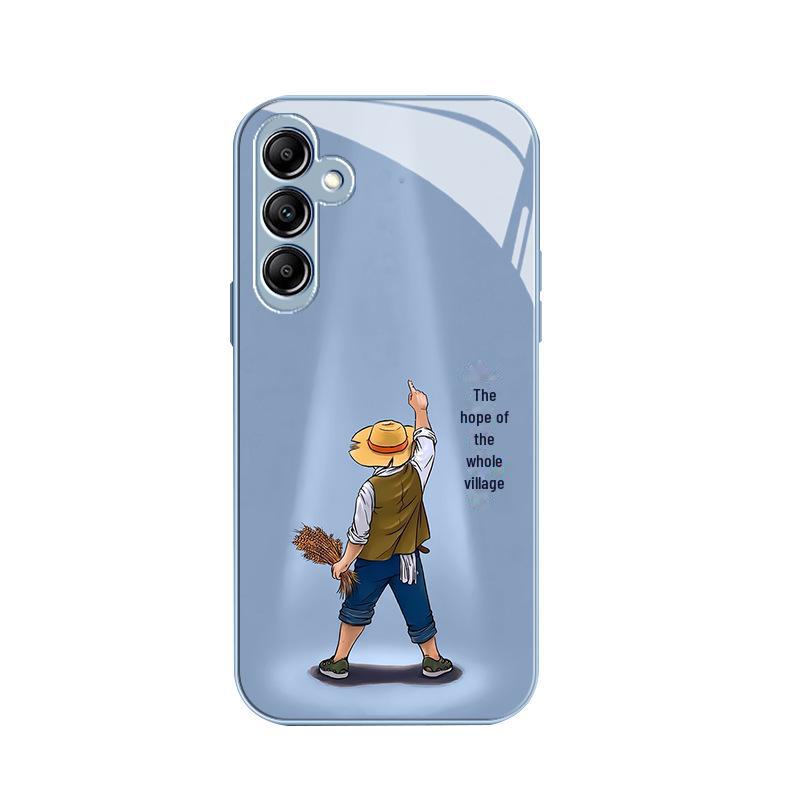 Чехол для телефона Samsung A73 Village People для A32, S21, A52s, A70 в металлическом цвете и зеленом цвете от Cangling.