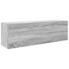 Bathroom Wall Cabinet Grey Sonoma 100 x 25 x 30 cm Particleboard