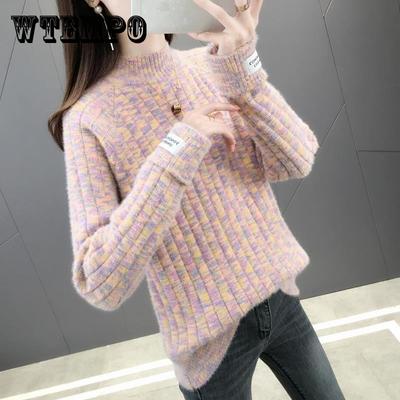 Осень-зима кашемировый свитер для женщин, пуловеры, свободные кашемировые свитера для женщин, свитер с длинным рукавом для девочек