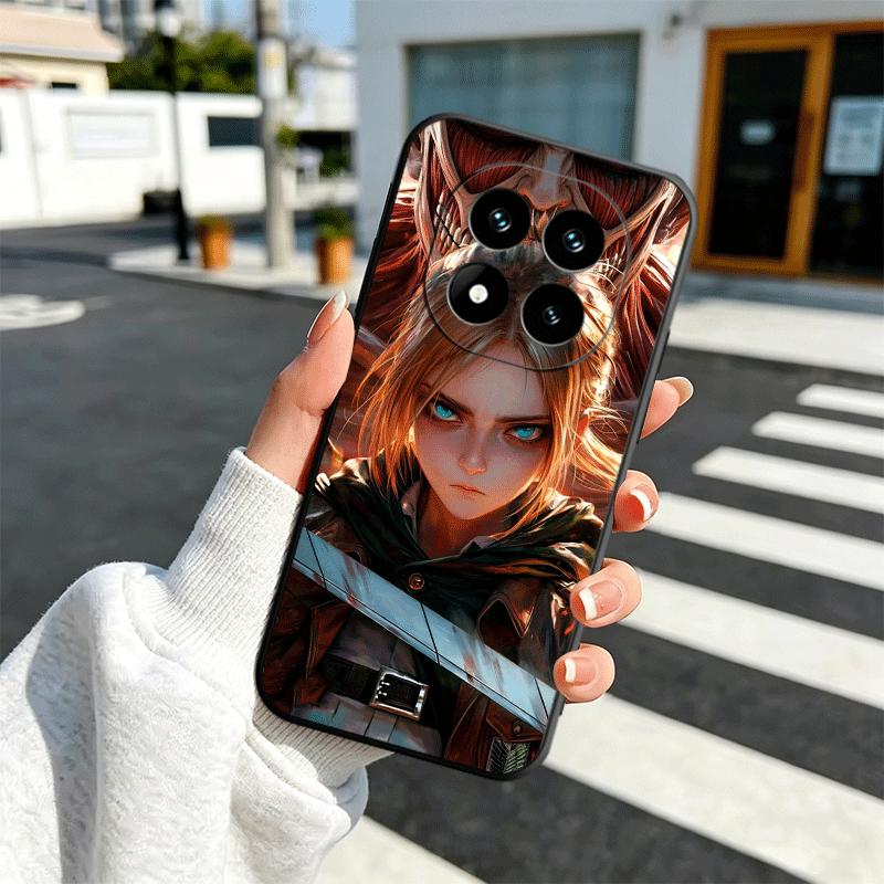 A-Attack On T-Titan Mikasa Soft Phone Case for Xiaomi Redmi Note 12 13 14 15 Pro Plus 11 12S 11S 11T 10 4G Black Cover Back Shel