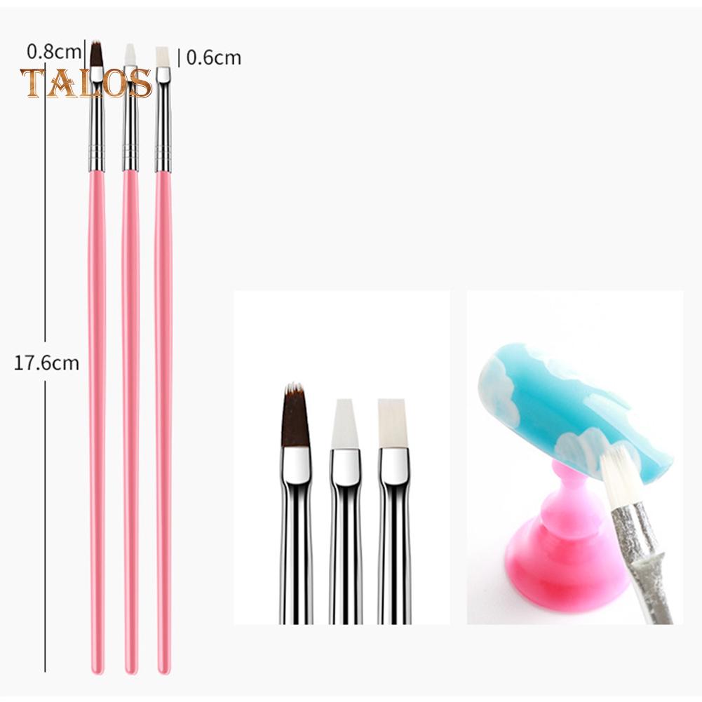 TMS 15 шт., крючок для дизайна ногтей, точечная ручка для рисования, кисти для макияжа, маникюрный инструмент
