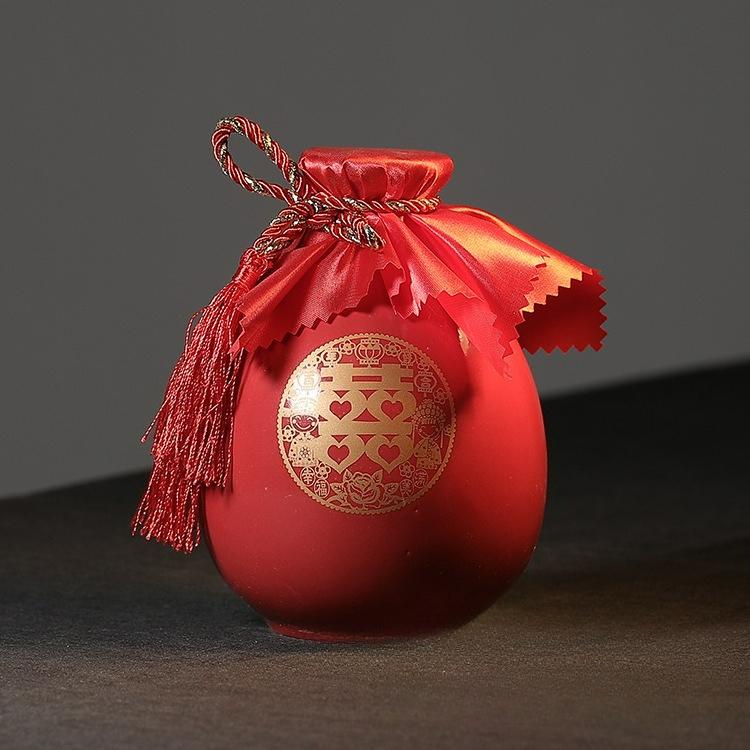 Sake Distribution Wine Pot with Cover Liquor Warmer Household Ceramic Bottle Creative Barware Flagon Small Stoup Single Pot