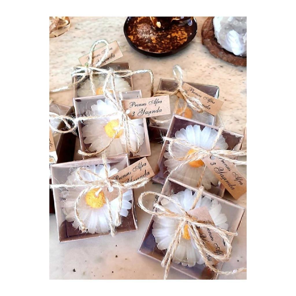 Свеча, Свадебные конфеты, Рождение, Обрезание, Свадебное обещание, Хна, День рождения 35 штук Свеча-маргаритка