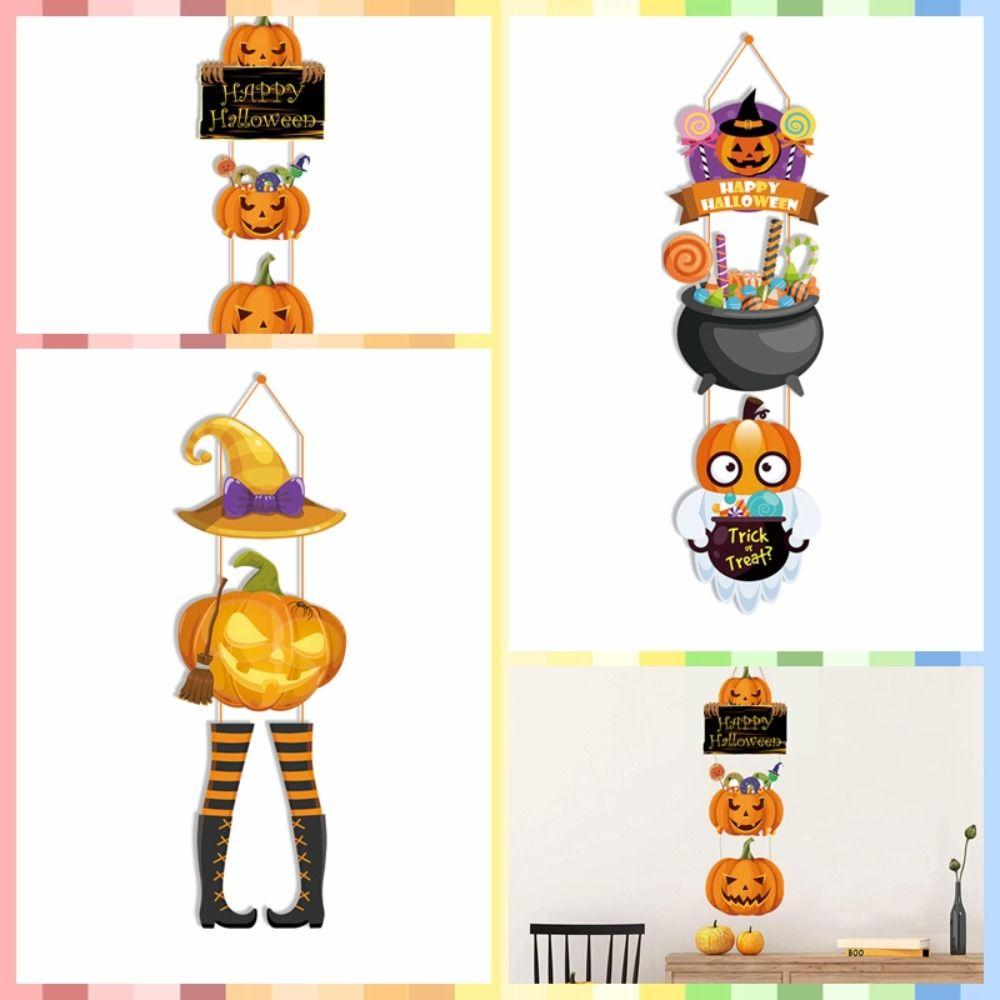 DIY Halloween  Door Hanging Sign Pumpkin/Witch Hat /Ghost Halloween  Door Hanger   Halloween Party