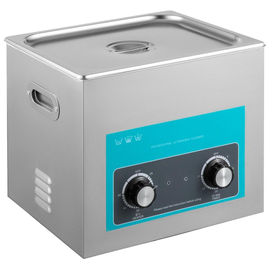 10L Ultrasonic Cleaner Jewelry Cleaner with Heater Timer for Jewelry Cleaning Knob Control Eyeglass Rings Dentures Music Instruments