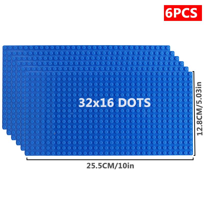 6 шт./компл. базовая пластина 32*32 32*16 шпильки классические фигурки строительные блоки пластины кирпичи опорная плита блоки детские игрушки для детей подарки