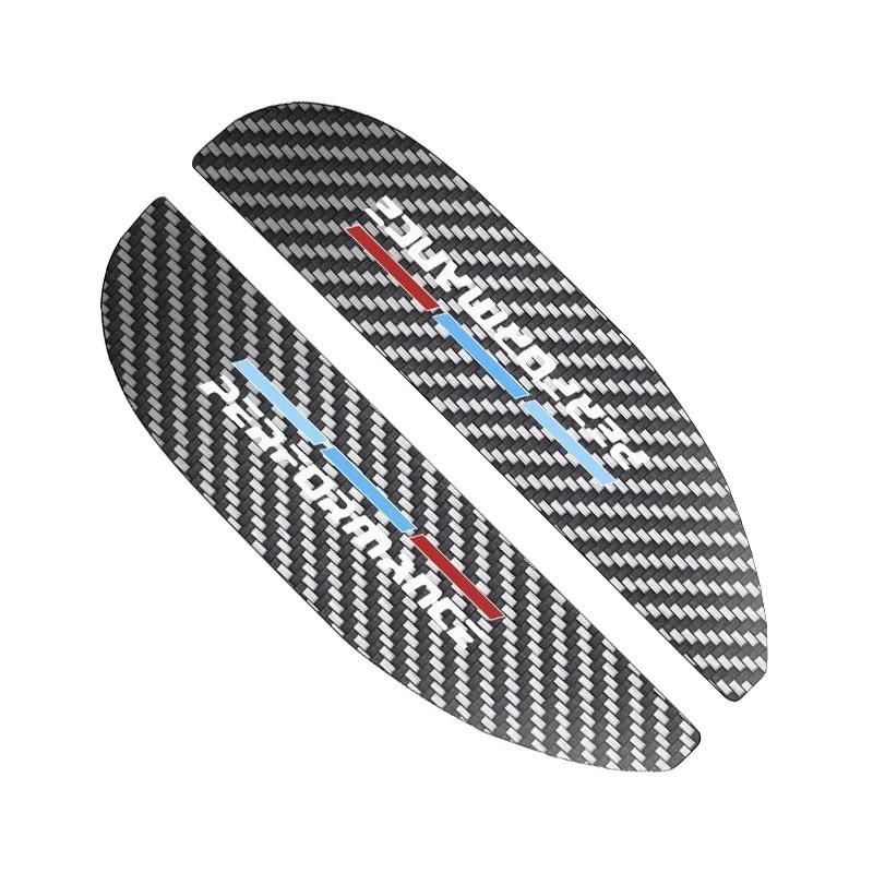 BAII9 2025 Hot 2pcs Car Rear View Mirror Sticker Rain Eyebrow For BMW 50th Kith 5 Series F20 E39 F10 F30 E90 E46 E60 G60 X5 E87 F11 G2