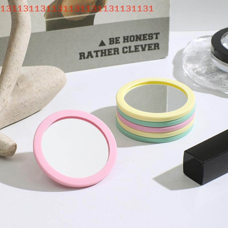 Карманное зеркальце, Компактный косметический инструмент для красоты, Мини-круглое силиконовое зеркало для макияжа, Портативное для сумочки