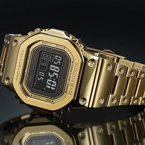 Casio G-SHOCK GMW-B5000GD-9JF [Часы G-SHOCK ORIGIN Radio Wave Solar Bluetooth, полностью металлические, полностью золотые]