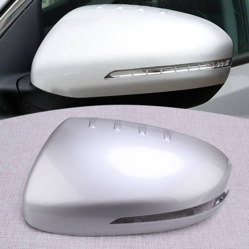 Car Front Left Rearview Side Mirror Cover Cap Fit For Kia Optima K5 2011-2015 Silver ABS
