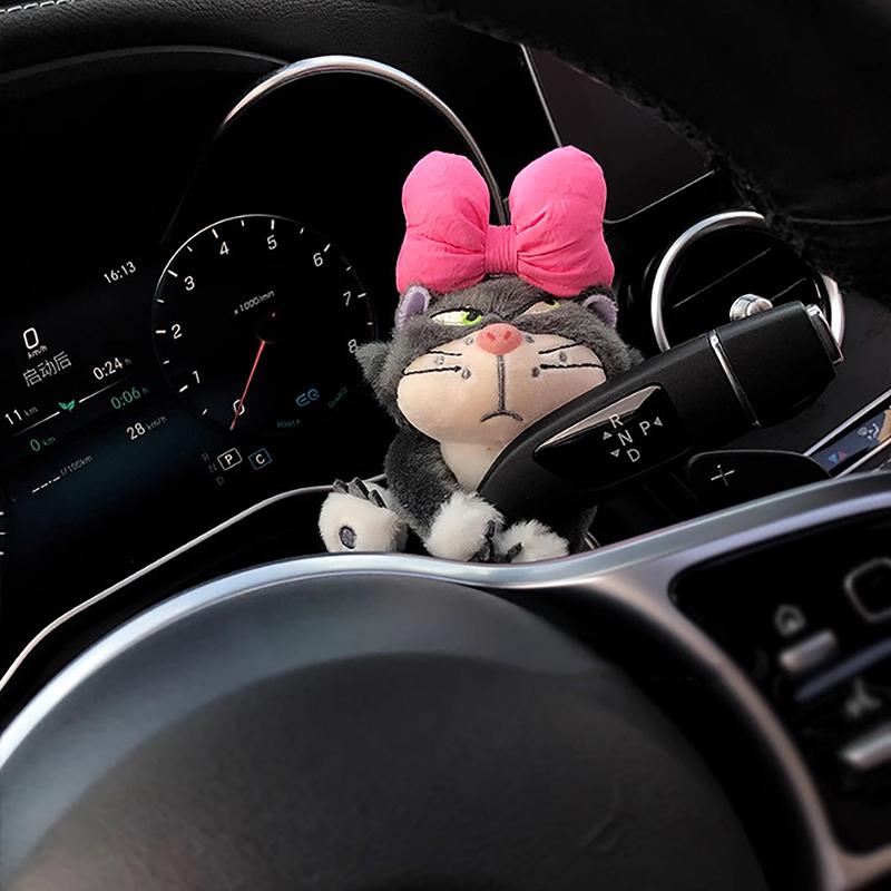 Творческий милый мультяшный кот украшение для автомобиля дворник поворотник плюшевые украшения украшения