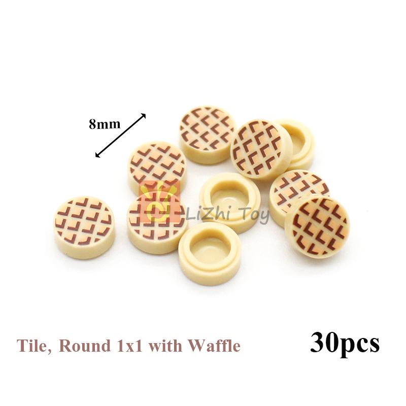 MOC Городские уличные фигурки Вид Печать Еда Десерт Традиционная китайская кухня Строительные блоки Монитор Глаза Кирпичики Напечатанные игрушки