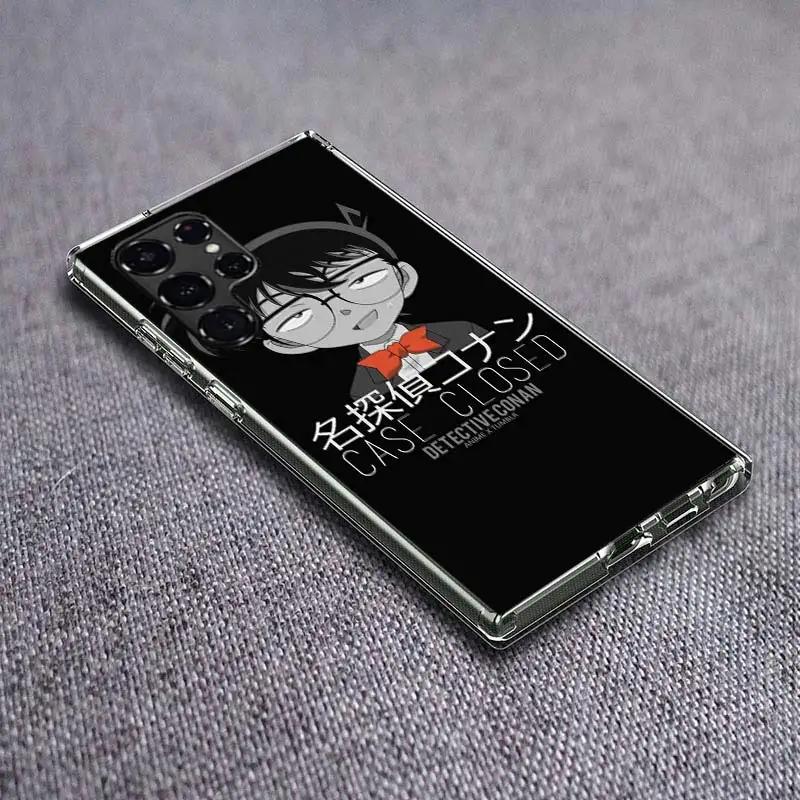 Прозрачный чехол для телефона Детектив Конан для Samsung Galaxy S21 Plus S24 S23 S20 FE S22 S26 Ultra S25 Edge TPU Capa Чехлы Чехол Ударопрочный