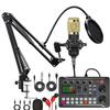 F998 Live Sound Card & BM800 Condenser Microphone Set for Karaoke