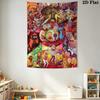 Cartoon Characters Dynamic Scene Tapestry Background Cloth Wallmounted Wall Decoration Soft Christmas Gift