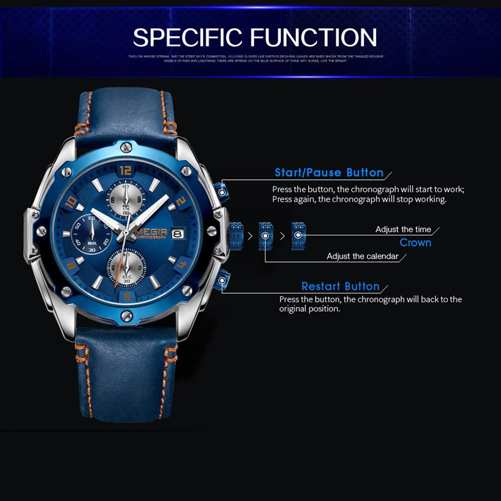 Кварцевые спортивные часы с хронографом