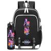 2Pcs/set Cartoon Backpack Large Capacity Bookbag With 750ml Water Bottler Laptop Student Boy Girl School Bag Travel Bag Kid Gift