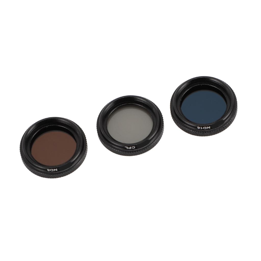 3 In 1 Lens Filter Set Aluminum Alloy Optical Glass Portable ND8 ND16 CPL Filter for GO3S Action
