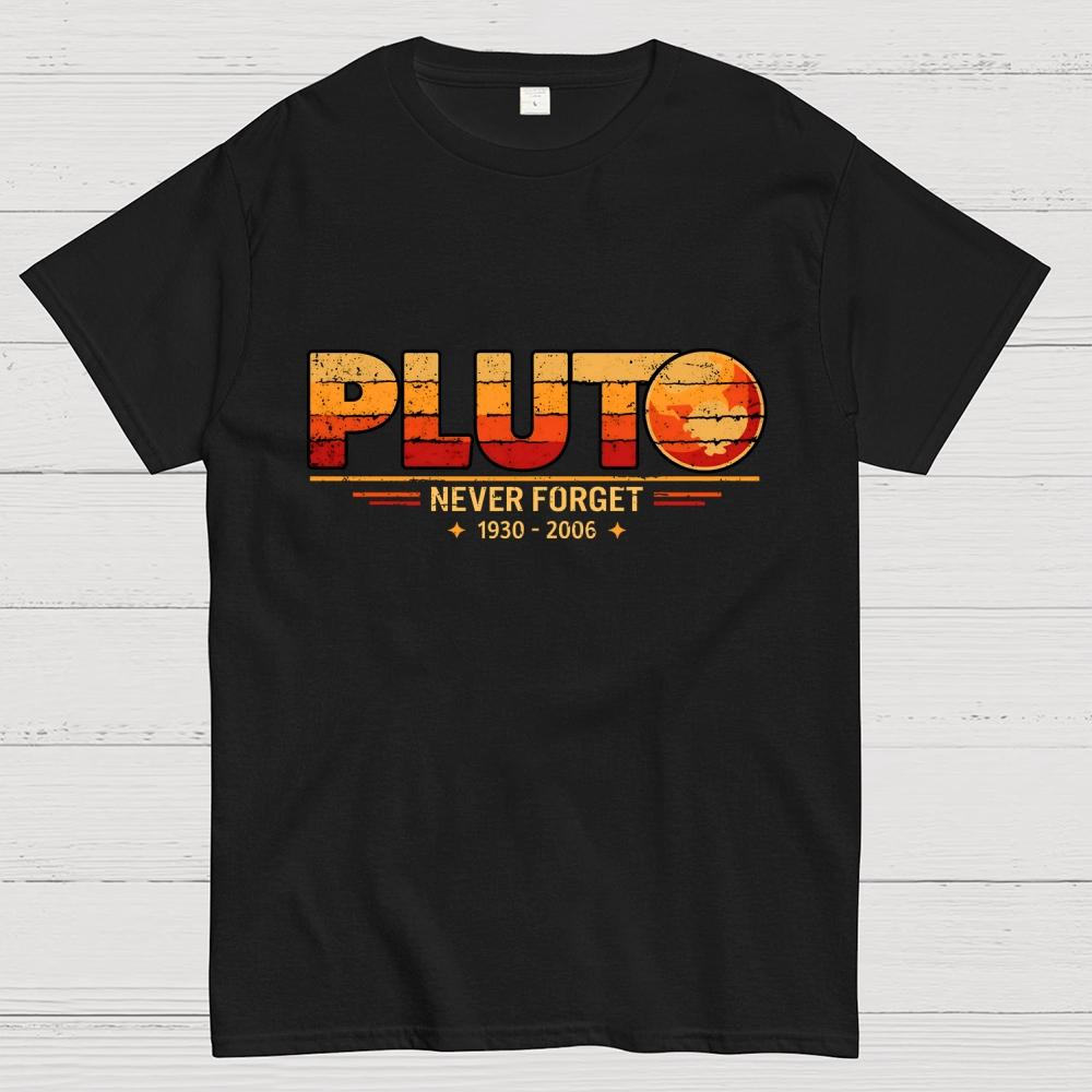 Never Forget Pluto Cotton Casual Cool Loose T-Shirt
